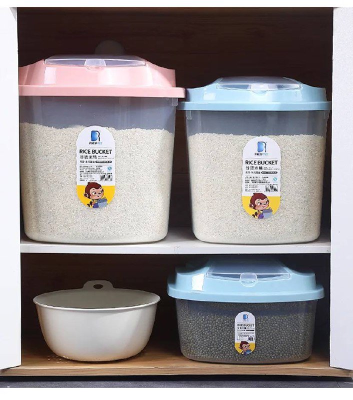 rice bucket, flour storage tank, insect proof sealing, rice storage box